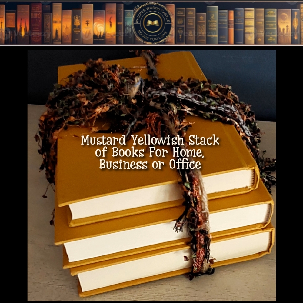 Mustard Yellow Stack of Books